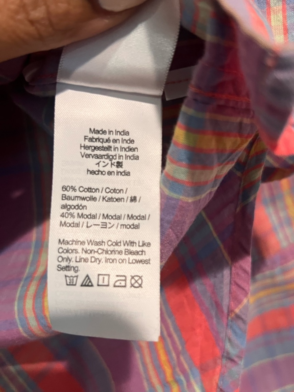 Jcrew Multicolor Plaid Button-Up Cotton Shirt - Picture 5 of 6